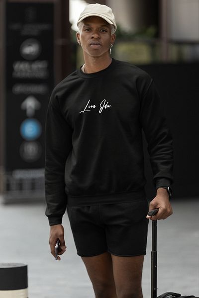 JDM Мъжки суитшърт Lowe, черен