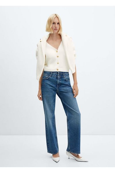 MANGO Woman Cardigan cu nasturi