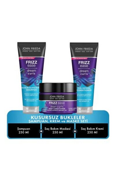 John Frieda jhon frieda Kusursuz Bukleler Şampuan + saç Krem + Maske Set Pr