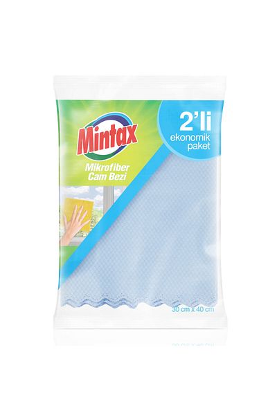 Mintax Set of 2 Microfiber Glass Cloths