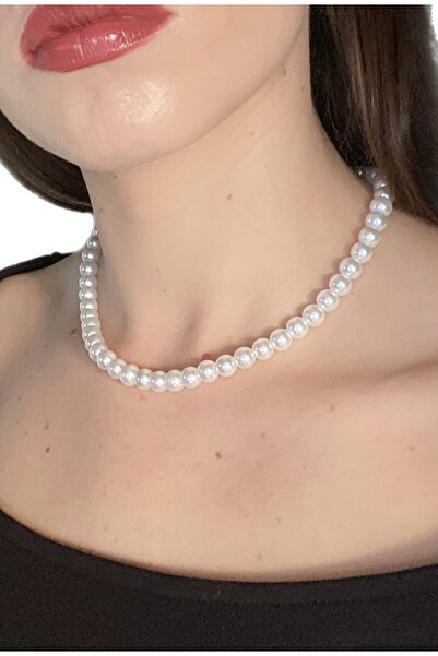 VİE Inci Nikah Kolyesi,nişan Söz Kolyesi Inci Görünümlü Kolye