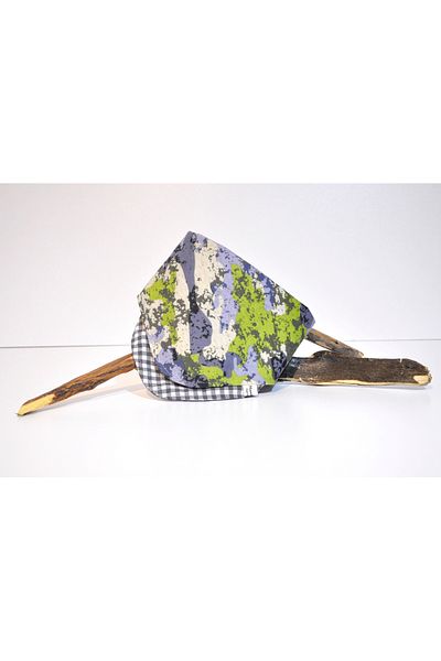minart design COLORFUL CAMOUFLAGE PATTERNED STRAP DETAILED DOUBLE SIDED BANDANA FOR CAT AND DOGS