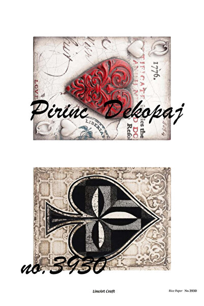 LİNEART Brass Decopage Paper - No:3930, 29X42Cm