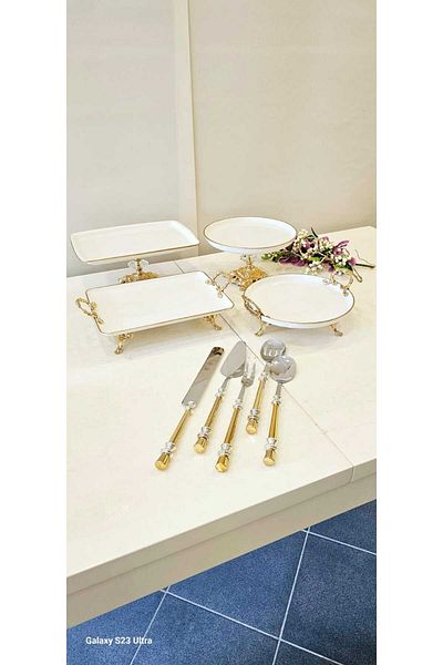 MaviDamla 9 PIECES LEGED PORCELAIN PRESENTATION