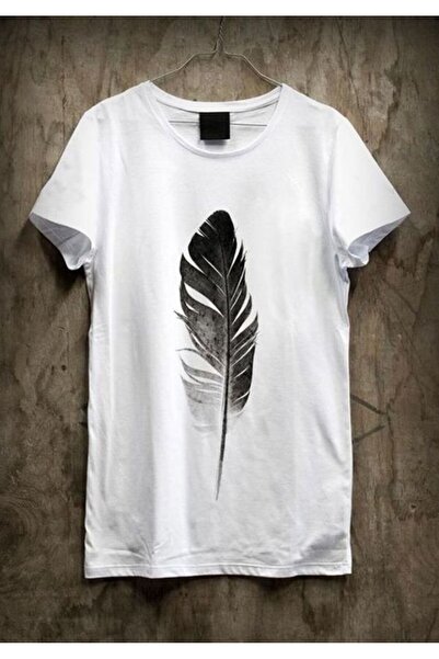 Vordevia Perje Štampano bela majica