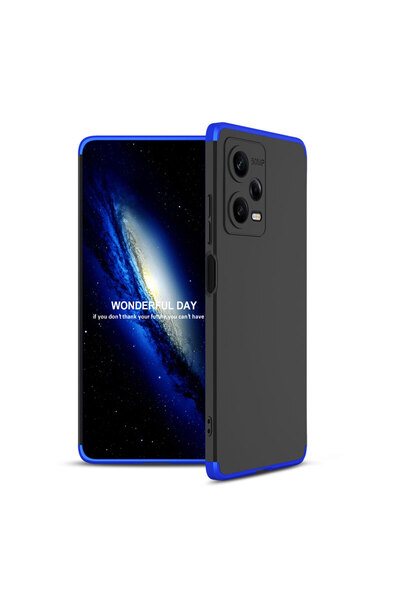 Rivor Xiaomi Redmi Note 12 Pro 5G Kılıf Kamera Korumalı 3 Parçalı 360 Korumal...
