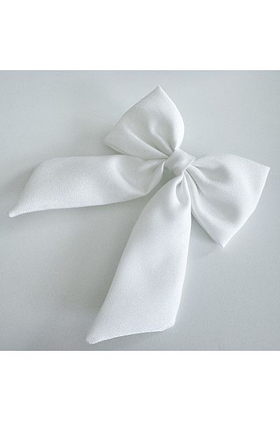 CHARMLUCKY White ribbon buckle