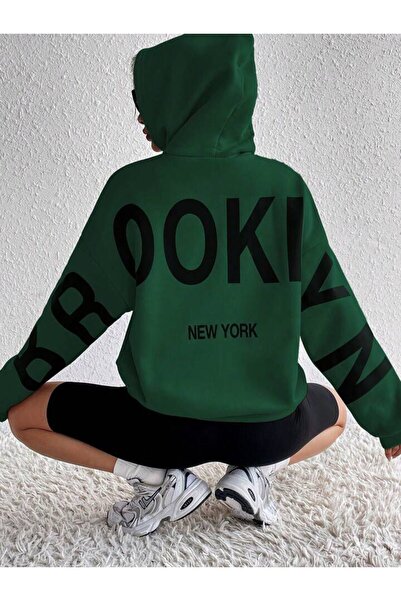 MANCY Brooklyn Printed Unisex Oversize Sweatshirt Hoodie