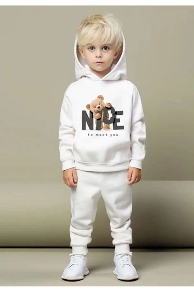 Machetta Σετ φόρμας με κουκούλα Kids Nope Printed