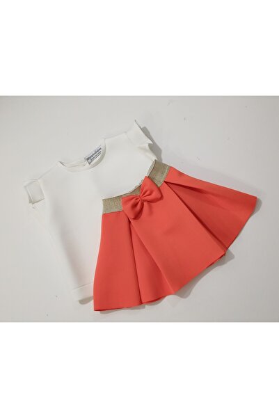 moms and babies Дитячий комплект блузка та спідниця Дитячий комплект спідниця помаранчево-фіолетовий 0 - 5 років