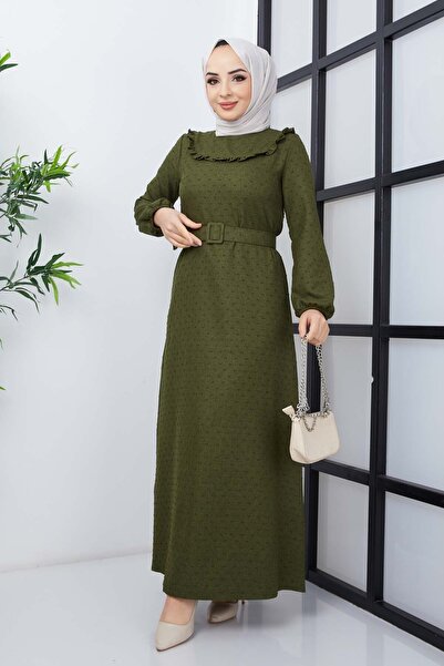 marwella Kayra Kışlık Elbise - Haki