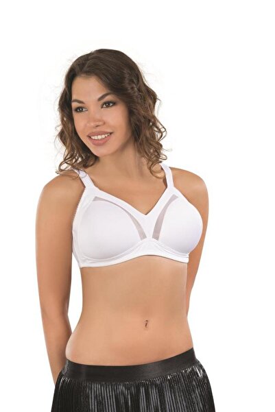 Moda Ekru Λευκό Mi Emay 171 C Basic Συλλεκτικό Σουτιέν