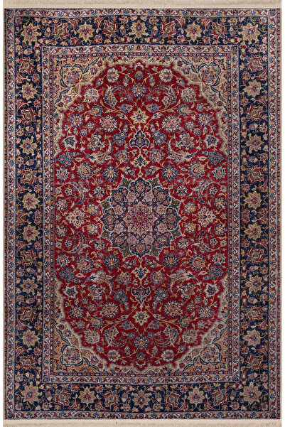 Rugs Modern Halı Bordo Bej Temalı Geleneksel Motif Etnik Çiçek Desenli Vintag...