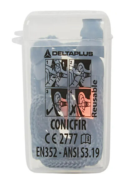 Delta Plus Gürültü Ve Ses Önleyici 34db Yıkanabilir Çam Tipi Ipli Kulak Tıkacı Kutulu 1 Çift