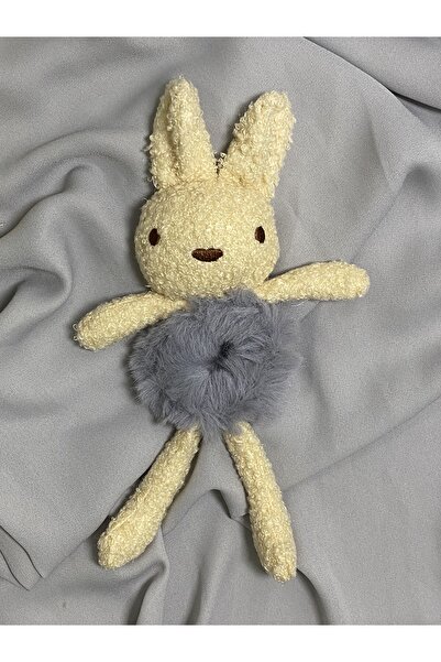 TwinsSis Store Cataramă elastică de pluș cu figurină de iepure