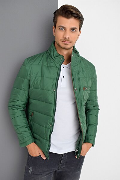 Dewberry M8625 Men's Coat-green