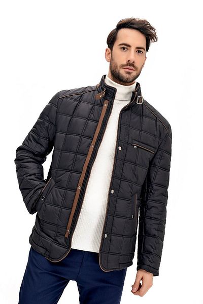 Dewberry M8640 Men's Coat-black
