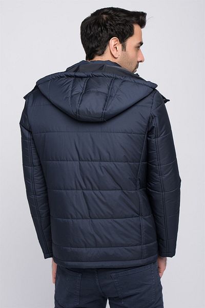 Dewberry M8601 Men's Coat-navy blue