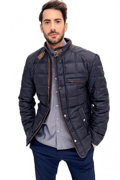 Dewberry M8640 Men's Coat-dark blue