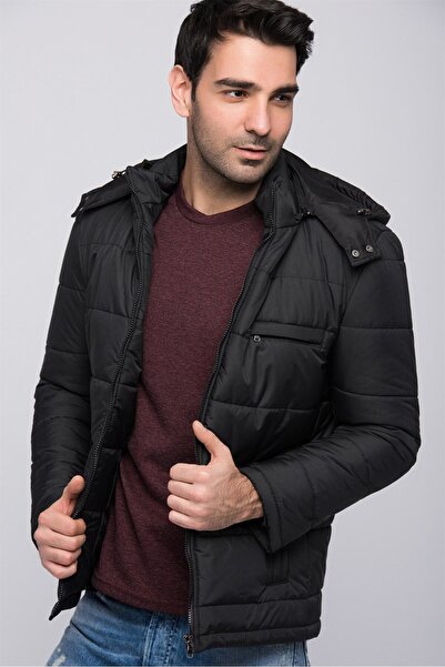 Dewberry M8601 Men's Coat-black