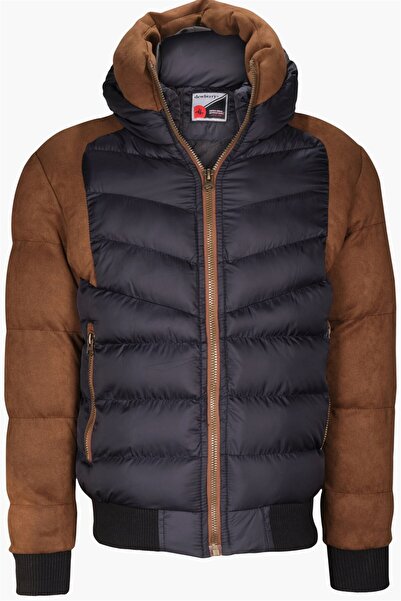 Dewberry M8649 Erkek Mont-camel-lacivert