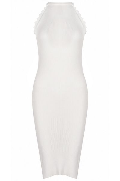 Dewberry Z2012 Dress-white Optical