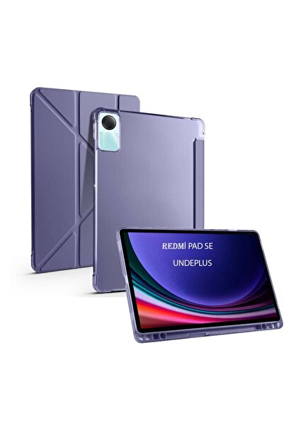 UnDePlus Xiaomi Redmi Pad Se 11inç Kılıf Kalem Bölmeli Trifolding Case