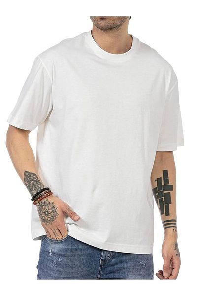 Keywest Tricou oversize unisex din bumbac cu decolteu rotund