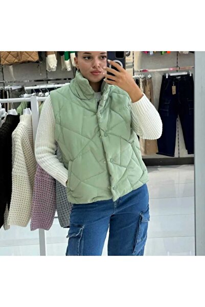 Crazy Fashion SIFIR KOL ŞİŞME YELEK