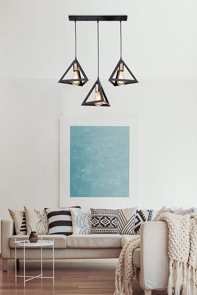 AG LightDesign Black Pendant Chandelier Bedroom Living Room Kitchen Hallway Lamp