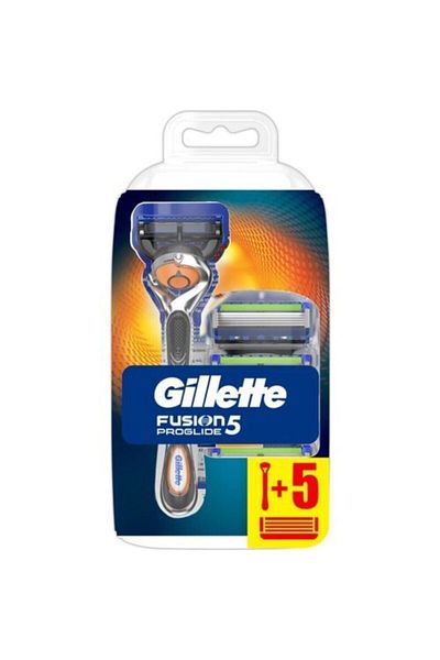 Gillette Fusion5 Flexball Proglide Shaver + 5 Spare Razor Blades