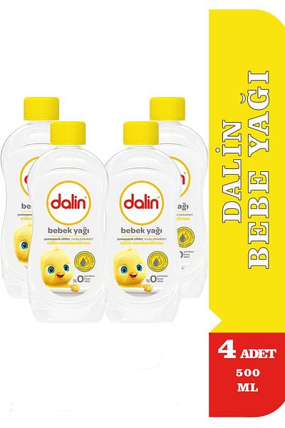 Dalin Baby Oil 500 ml 4 Pieces