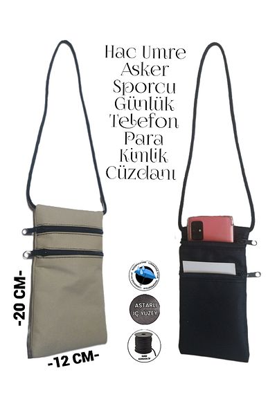 SEVBAGS Military Umrah Hajj Athlete Waterproof Phone Money ID Neck Wallet Suitable for Daily Use