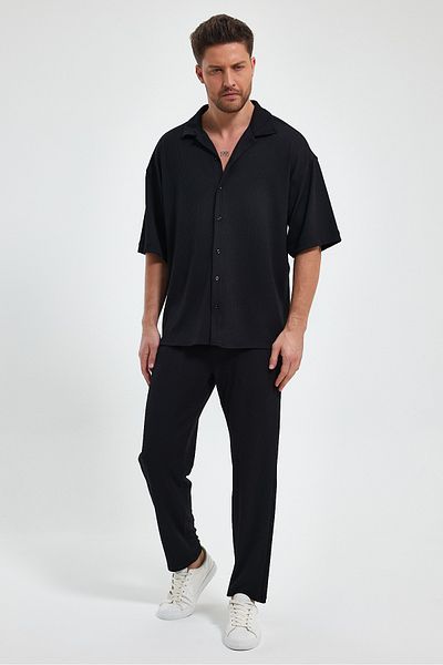 Quik-max Twist Knitted Shirt Bottom Top Set