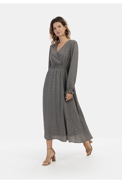 USHA Design Maxikleid cu imprimeu integral