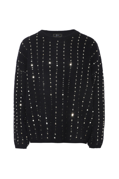 Faina Pulóver mit Pailletten