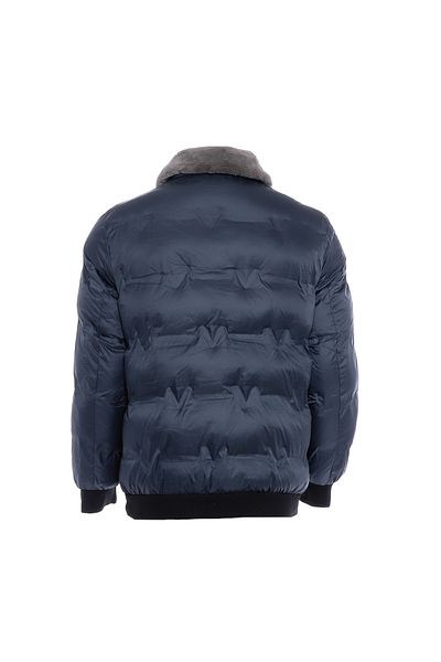 MOZZAAR Steppjacke mit Kunstfellkragen