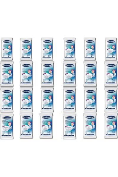Goodcare Hassas Ciltler için Allerji Yapmayan Beyaz Maske 10x24 (240 ADET)