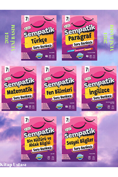 Ünlüler Karması Yayınları 7. SINIF SEMPATİK SERİSİ TÜM DERSLER SORU BANKASI S...