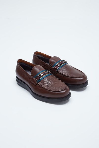 ROSSI Men's Genuine Leather Loafer Shoes 668 9228a Erk Ayk Sk23/24