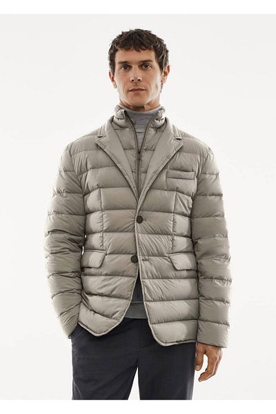 MANGO Man Water Repellent Quilted Anorak