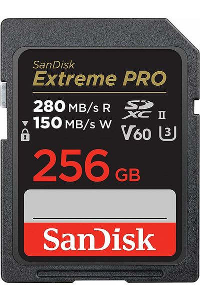 SanDisk Extreme PRO 256GB SDSDXEP-256G-GN4IN 280MB/s UHS-II SDXC 6K-4K UHD Memory Card