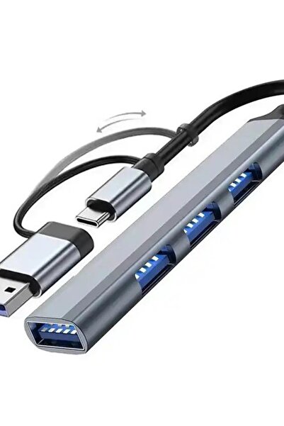 silabor Usb 3.0 Type-c Uyumlu 1xusb 3.0 3xusb 2.0 Hub Otg Çoğaltıcı