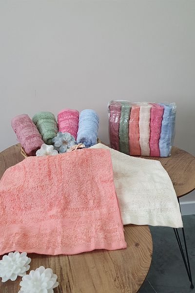 S&R Set 6 bucăți prosoape din bambus colorat - 30x50 cm prosop de bucătărie și zestre