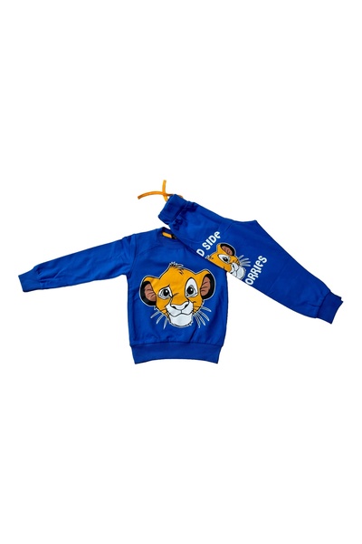 Atabay Kids Simba baskılı 2'li eşofman takım unisex