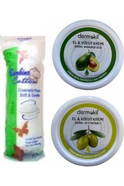 Dermokil Hand Cream with Avocado and Olive Oil - Make-up Cotton