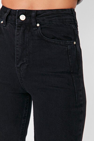 MAKRAS EXCLUSIVE Isabella Black High Waist Wide Leg Jeans Jeans