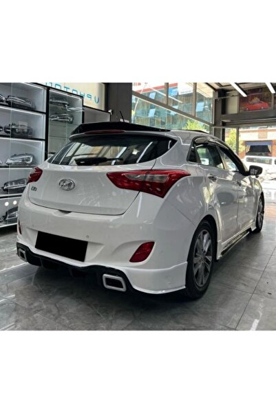 NamTuning Hyundai i30 RS Uyumlu  Arka Tampon Eki Difüzör Parlak Siyah 2012-2017 arası