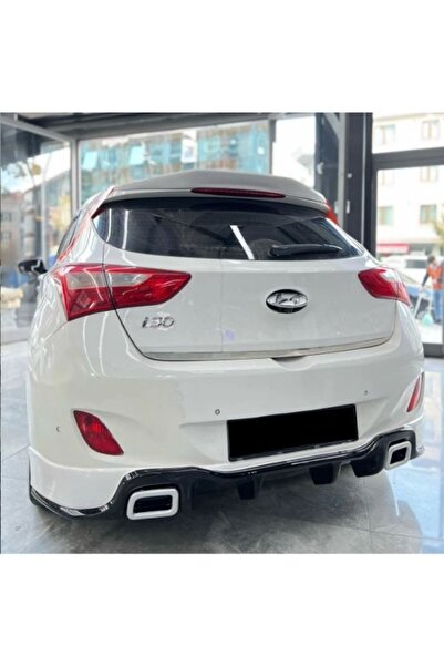 NamTuning Hyundai i30 RS Uyumlu  Arka Tampon Eki Difüzör Parlak Siyah 2012-2017 arası