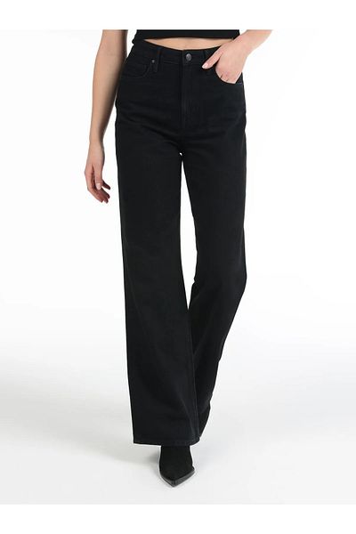 Livik Children's Stretchy Black Wide Leg Jeans